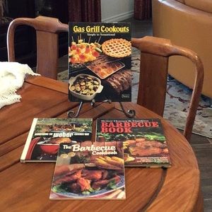 Vintage Barbecue Cookbooks.